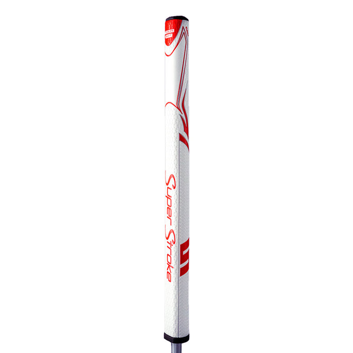 thumbnail image 2 of SuperStroke ZENERGY FLATSO 17 3.0 Putter Grip – Midsize, Black/White, Soft Polyurethane, SPYN Technology 2 of 4