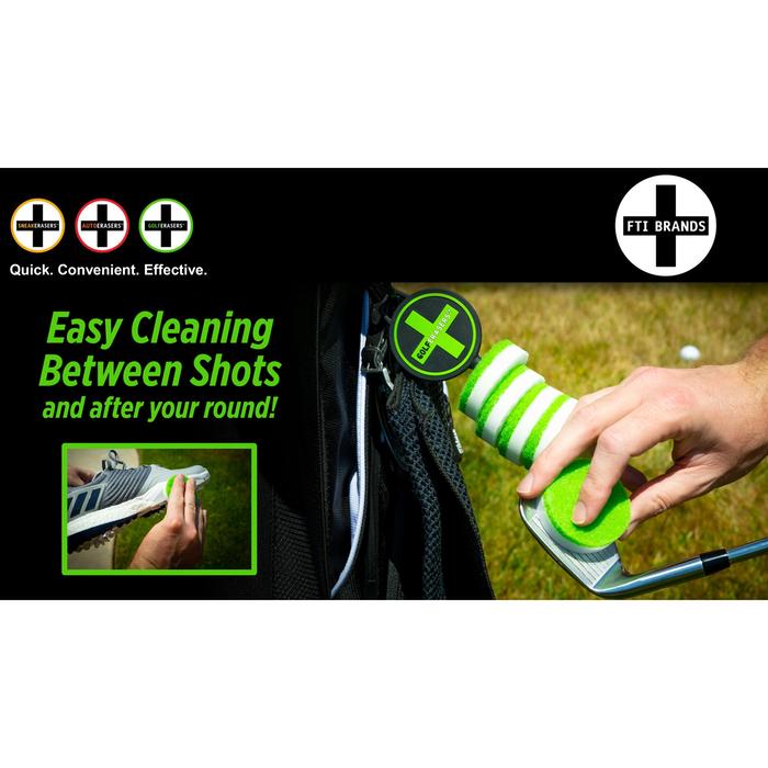 GolfERASERS - Instant Golf Cleaner 6pk w/ Bag Tag Tether