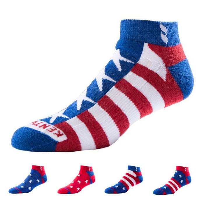 KentWool Men's USA Classic Ankle Golf Sock - Stars & Stripes